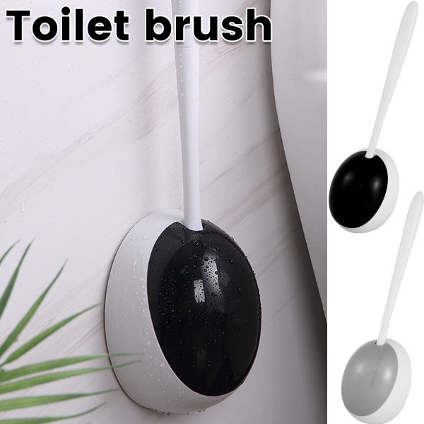 Toilet Brush and Holder Set Wall Mounted Toilet Brush with Long Handle Carousel 2