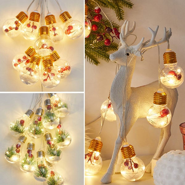 4M 50LED Fairy String Lights Battery Powered Fairy Lights with 10 Bulbs Carousel 2