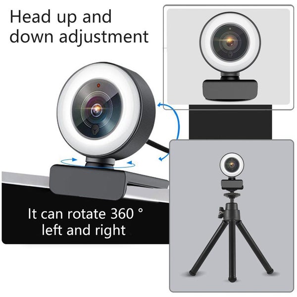 Hd Pro Webcam, Full Hd 1080p 2k Video Calling, Webcam with Noise Reduction Micro Carousel 2