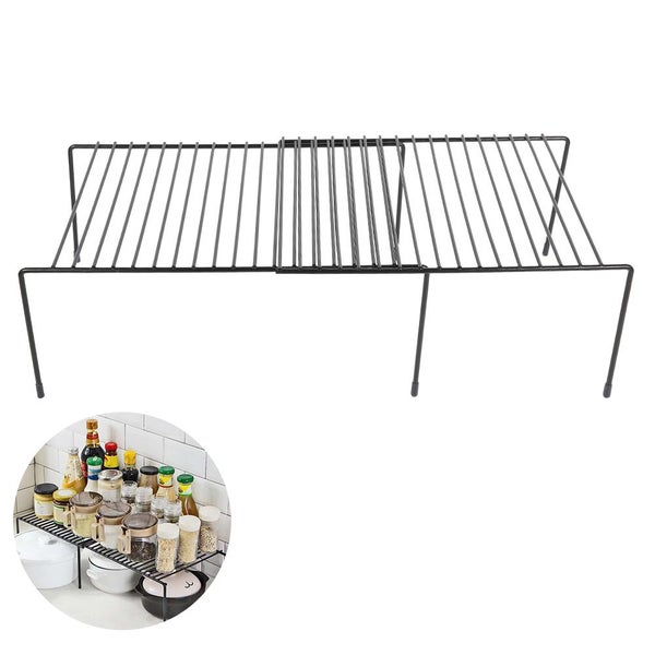 Adjustable Kitchen Cupboard Shelf Cabinet Pantry Storage Organiser Rack Carousel 9
