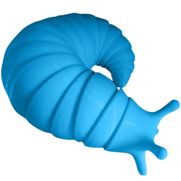Small Fidget Slug 3D Printed Articulated Slug Toy Flexible and Stretchy Carousel 1