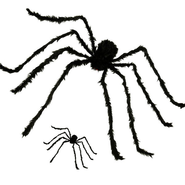 Halloween Realistic Hairy Spiders Set, Halloween Spider Props, Scary Sp Carousel 1