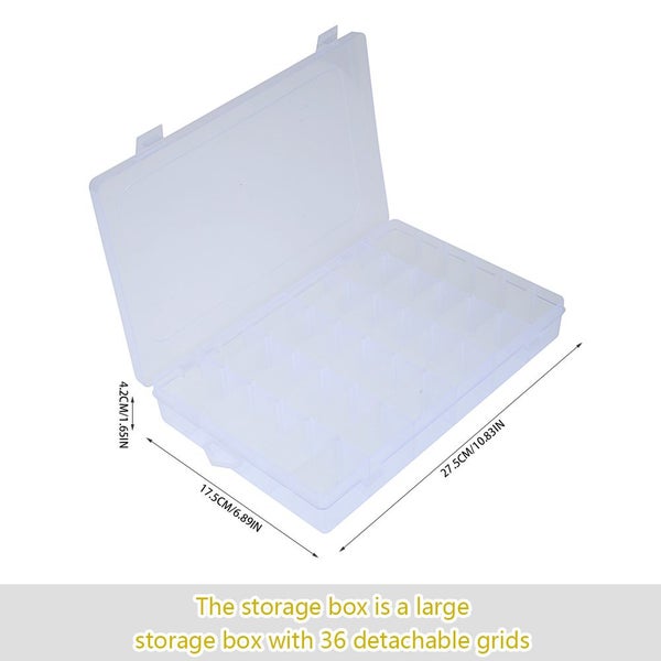 1Set Embroidery Floss Organizer Tools with 36 Removable Compartments In Carousel 2