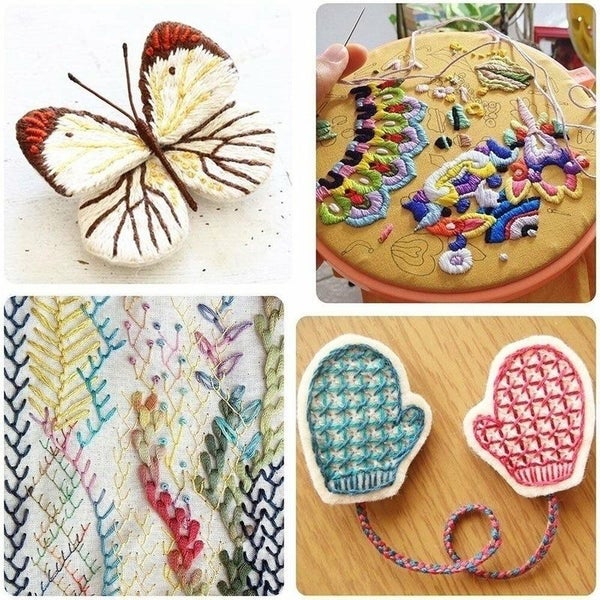 200/120/100 Colors Cotton DMC Cross Floss Stitch Thread Embroidery Sewing Skeins Carousel 6