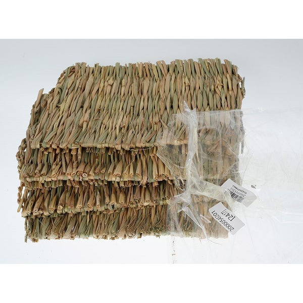 4PACK Natural Grass Mat Woven Bed Mat for Small Animals Rabbit Hamster Carousel 11