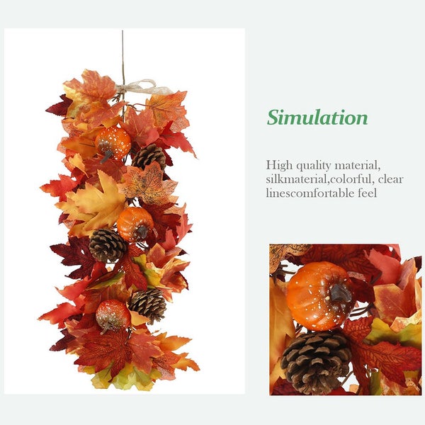 Artificial Maple Leaf Hanging Wall Hanging Fall Harvest Decoration Hang Carousel 2
