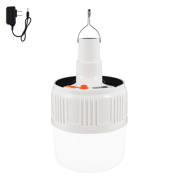 100W Solar Power Shed Light Bulb LED Portable Hanging Lamp Rechargeable Carousel 9