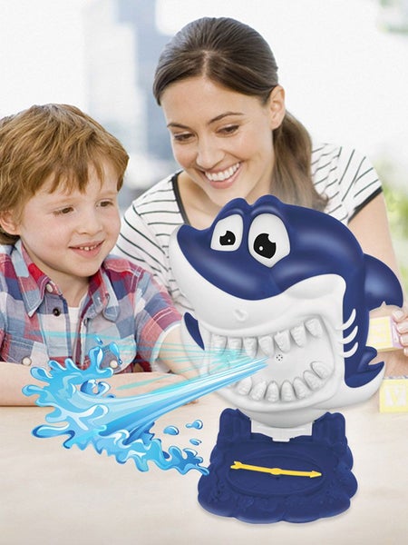 Baby Bath Toys Shark Water Spray Toy Parent-children Interactive Shark Carousel 8