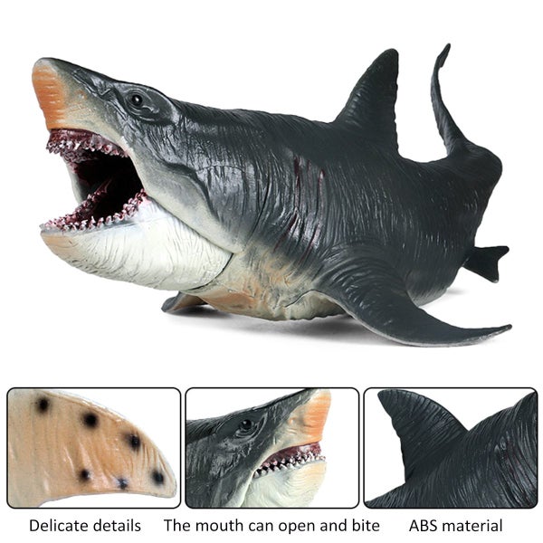 Large Shark Toys High Simulation Megalodon Toy Realistic Sea Creature C Carousel 1