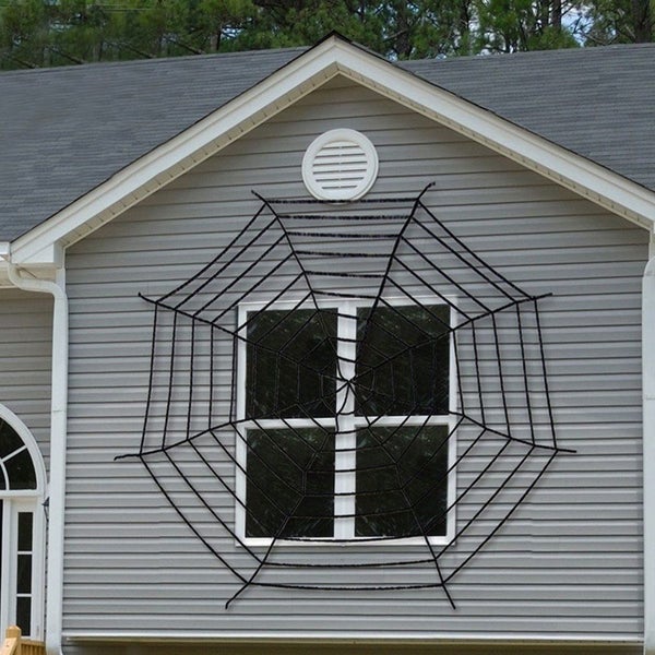 Giant Spider Web Halloween Spider Web Decoration, Super Stretch Cobweb, Carousel 1