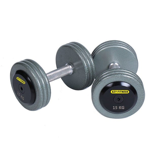 27.5KGx2 PRO Style Cast Metal Iron Dumbbells Carousel 1