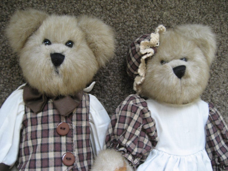 NEW TEDDY BEAR - Tic Toc Teddies Grandma & Grandpa GEORGE & GEORIGINA Carousel 2