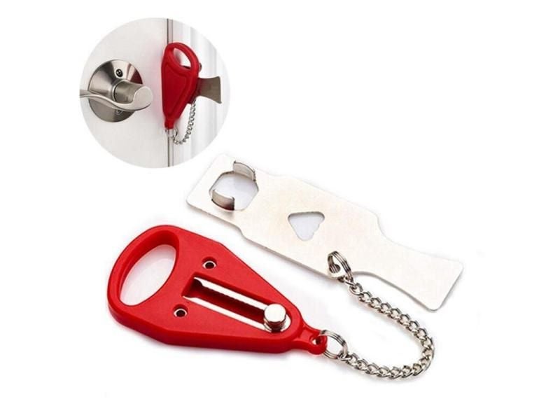 Portable Hotel Door Lock Travel Door Stopper For Security Carousel 1