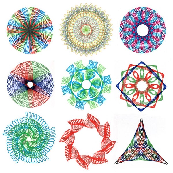 Spirograph Drawing Toy Set Spiral Graph Drawing Kit Spiral Crafts Creative Educa Carousel 11