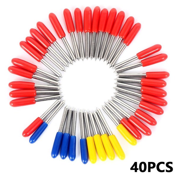 40PC 30/45/60?a Cricut Cutting Replacement Blades for Roland Vinyl Cutte Carousel 9