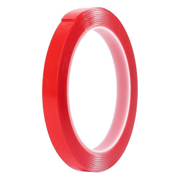 5 Roll 10MM Red Double Sided Adhesive Tape Clear Acrylic Super Strong S Carousel 1