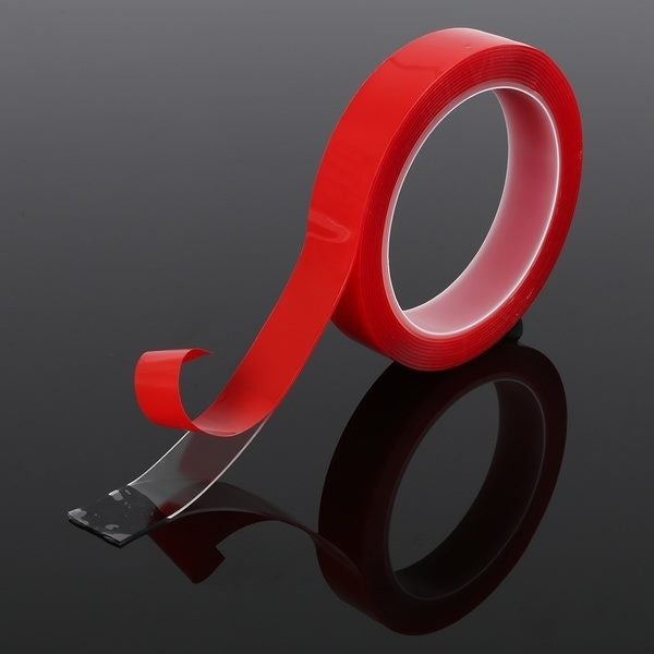 5 Roll 10MM Red Double Sided Adhesive Tape Clear Acrylic Super Strong S Carousel 9