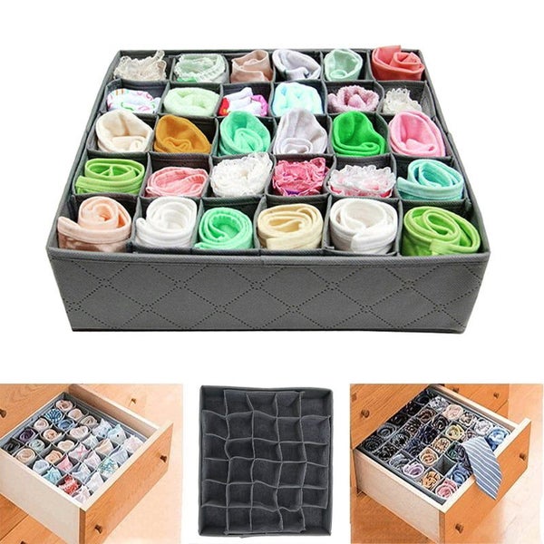 Storage Boxes Underwear Divider Drawer Lidded Closet Wardrobe Organizer Carousel 1