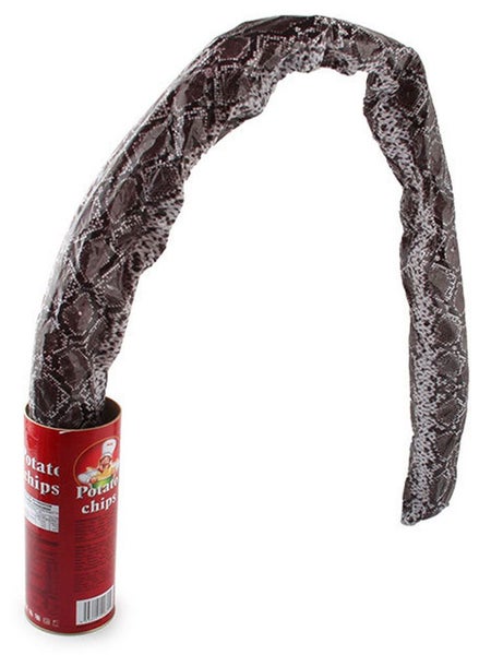 Potato Chip Snake in A Can Funny Prank Reusable Jokes Spring Snakes Pra Carousel 10