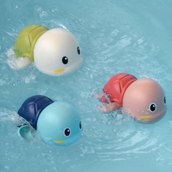 3pcs Baby Bath Toys, Cute Swimming Turtle Toys for Boys Girls,Grasping/ Carousel 1