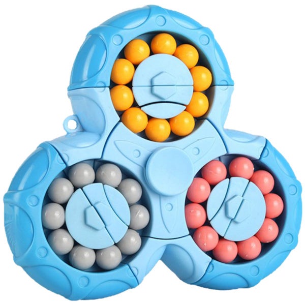 Rotating Bean Cube Stress and Anxiety Relief Magic Cube Fidget Toy Hand Carousel 1