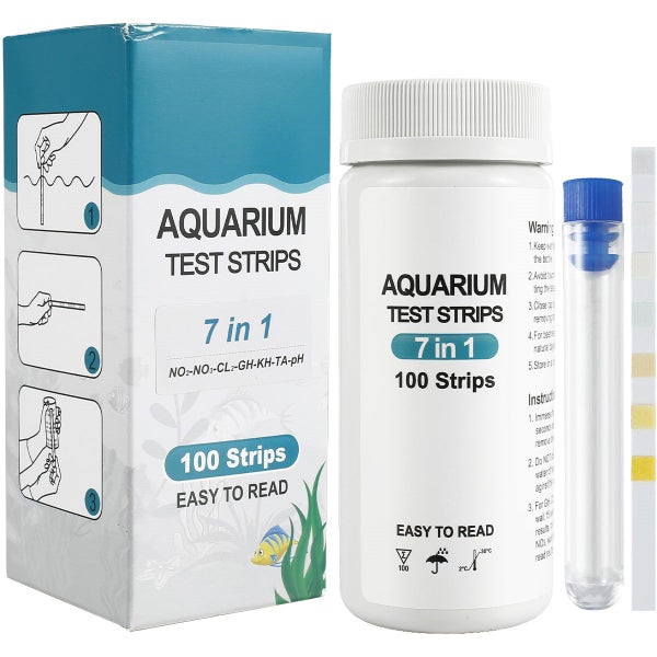 Aquarium Test Strips, Fish Tank Test Kit,Freshwater Saltwater Aquarium Carousel 1