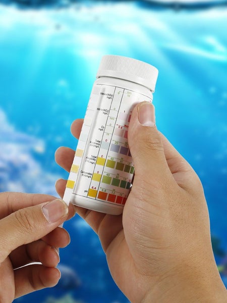 Aquarium Test Strips, Fish Tank Test Kit,Freshwater Saltwater Aquarium Carousel 9