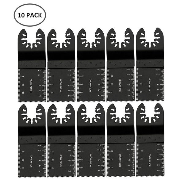 10Pcs Universal Quick Release Oscillating Multi Tool Saw Blade Metal Woo Carousel 1