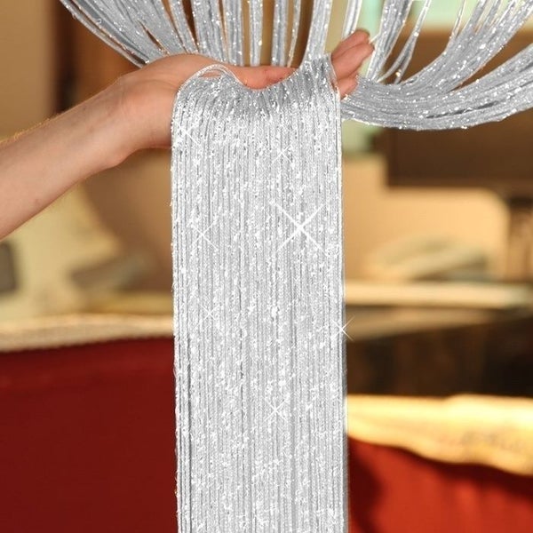 200cm*100cm Fly Screen Fringe Tassel Curtain String Spark Carousel 2
