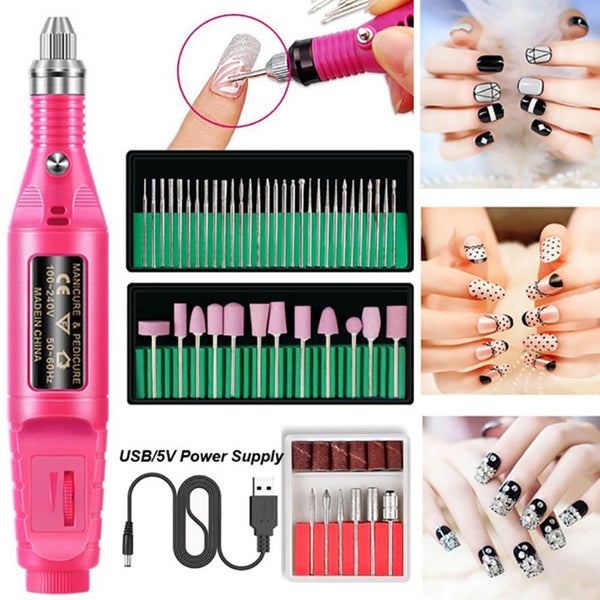 Electric Manicure Kits Nail Grinder Drill Tool Nail Gel Polish Removing Carousel 1
