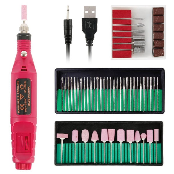 Electric Manicure Kits Nail Grinder Drill Tool Nail Gel Polish Removing Carousel 2