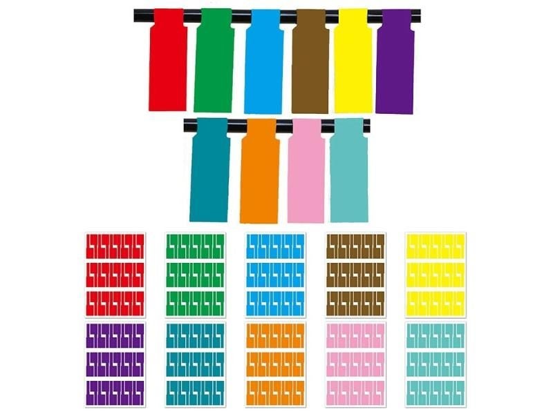 150Pcs/5 Sheets Cable Labels Wire Marking Network Waterproof Laser Printer Carousel 1