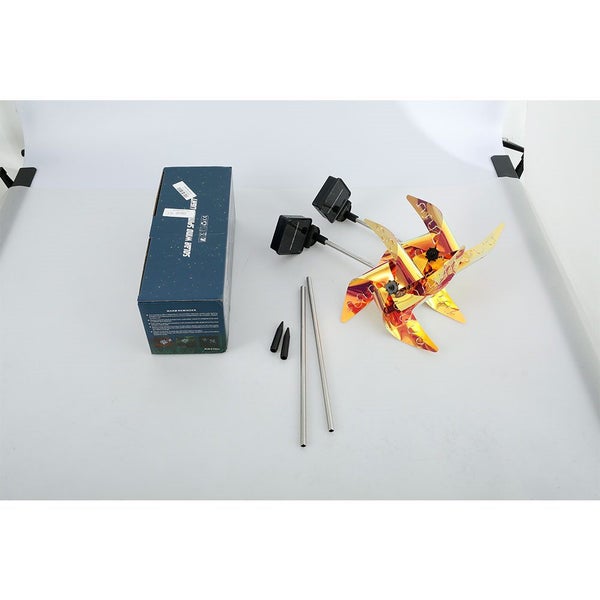 2 pcs Garden Solar LED Lights , Solar Wind Spinner with Metal Garden St Carousel 11