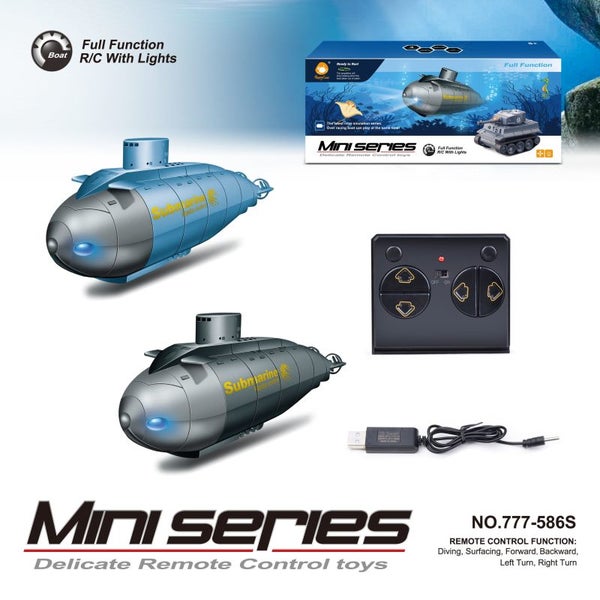 RC Mini Submarine RC Boat Model 6 Channels Boat Under Water Pigboat Carousel 2
