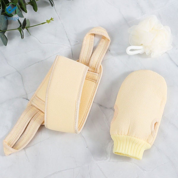 Deago 3 Pcs Exfoliating Back Scrubber for Shower, Korean Exfoliating Gloves Mitt Carousel 7