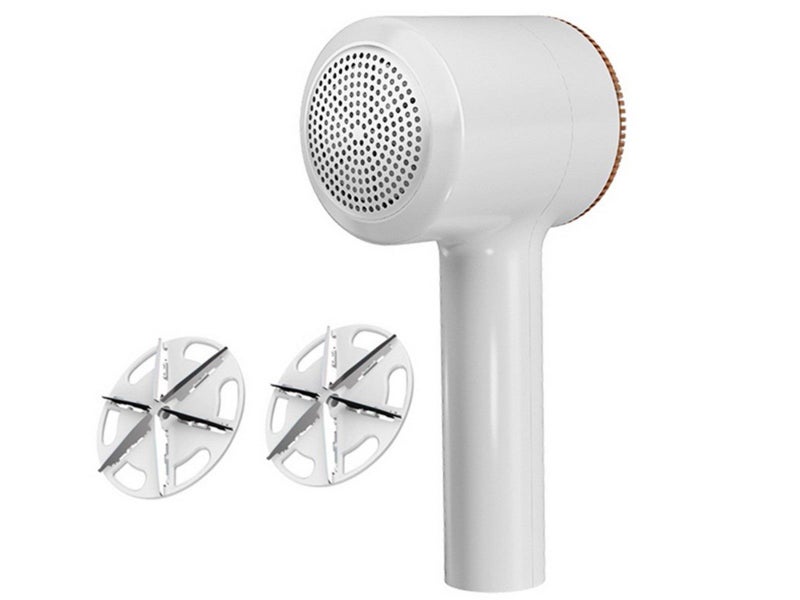 Electric Lint Remover Clothes Fabric Shaver Sweater Fuzz Pellet Trimmer White Carousel 1