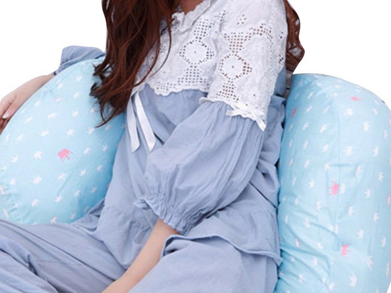 Pregnancy Body Pillows Side Sleeper Maternity Pillows Waist Support Pillow Blue Carousel 2