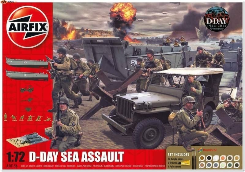 Airfix - 1/72 75th Anniversary D-Day Sea Assault Gift Set - 250156 Carousel 1