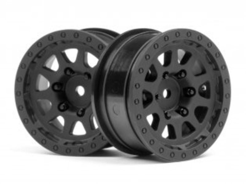 Radio Control Car Accessories - 1.9" W: CR-10 Black (2) Carousel 1