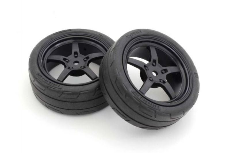 Kyosho Parts - 1/10 T&W:Drift Tyre(2) 5 Black Carousel 1