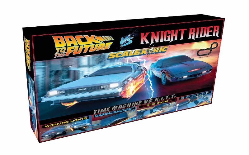 Slot Car - Set: 1980's TV BTTF vs KITT Carousel 1