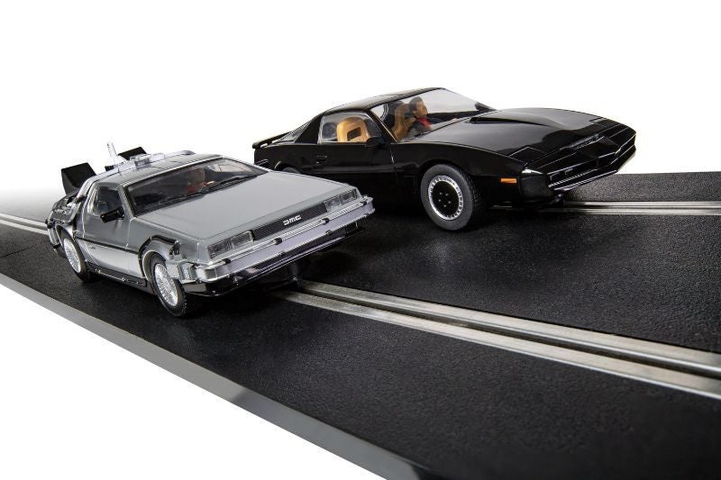 Slot Car - Set: 1980's TV BTTF vs KITT Carousel 2