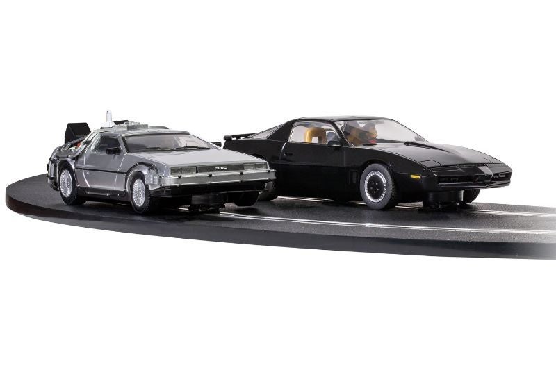 Slot Car - Set: 1980's TV BTTF vs KITT Carousel 4