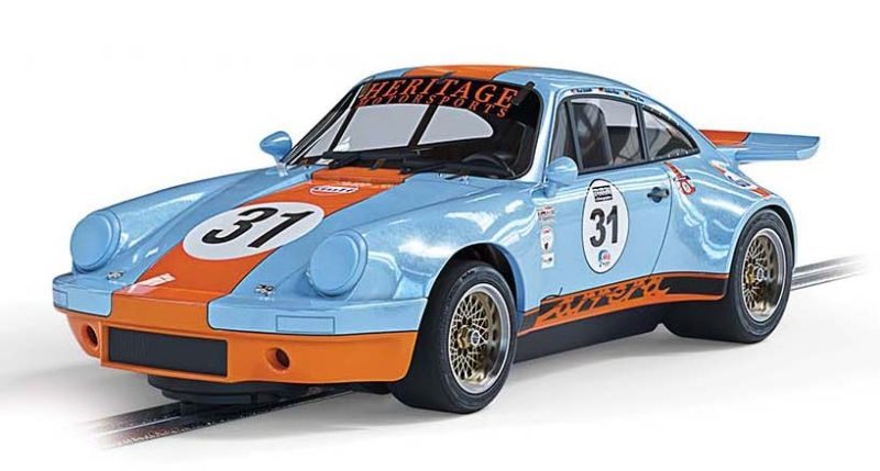 Slot Car - Gulf Porsche 911 RSR 3.0 Carousel 1