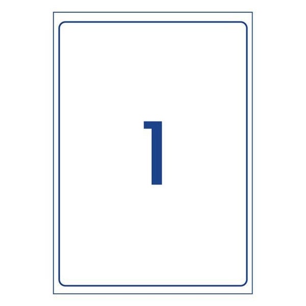 Avery Label L7167 General Use A4 1/Sheet 100 Sheets Carousel 2