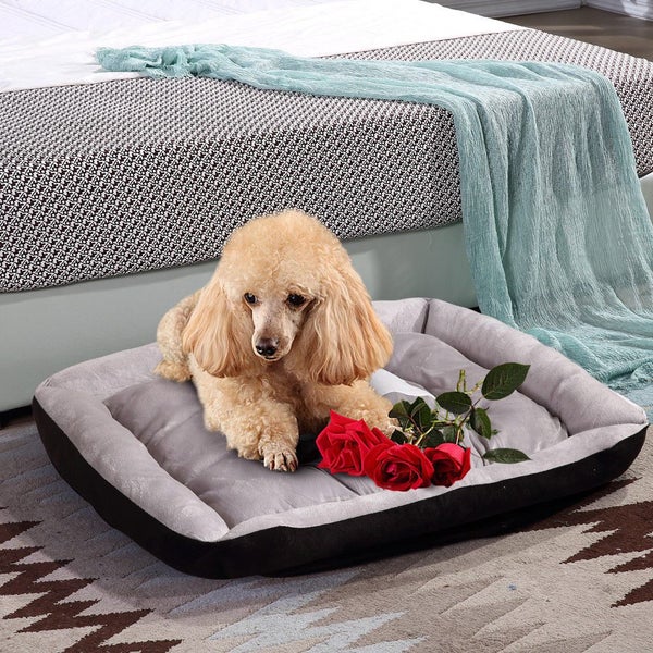 Pawz Pet Bed Dog Beds Bedding Mattress Mat Cushion Soft Pad Pads Mats L Navy Carousel 10