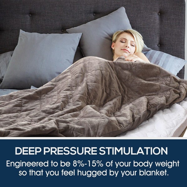 Dreamz Weighted Blanket Heavy Gravity Adults Sleeping Deep Relax Kids Adult 9KG Carousel 9