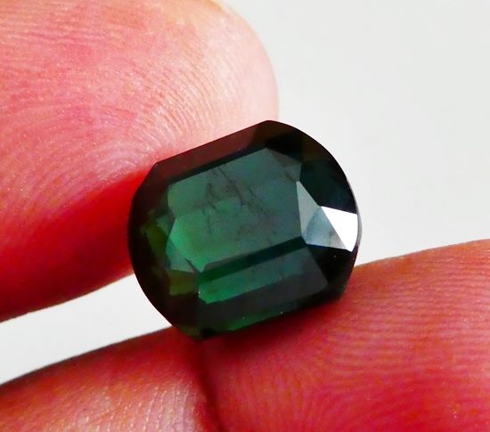 9.85CT UNHEATED EXCELLENT HUGE 100% NATURAL DARK BLUISH GREEN TOURMALINE Carousel 2