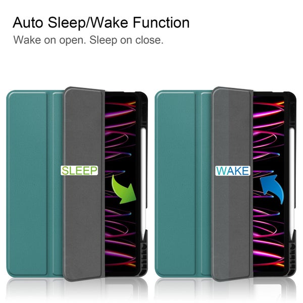 iPad Pro 12.9" Case (6th Gen 2022) - Slim Smart Cover with Pencil Holder & Stand Carousel 2