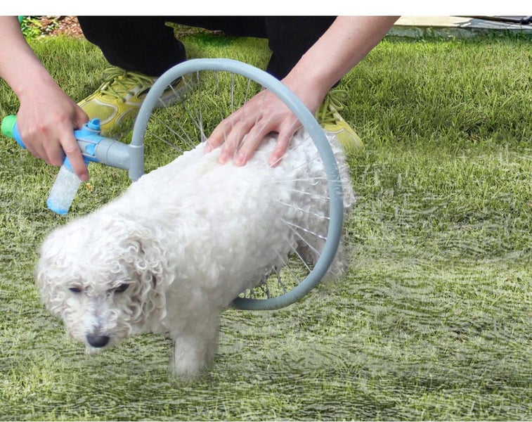 Pet Washer 360 Dog Cat Shower Hair Clean Kit Household Woof Wash Easy Tool Carousel 10